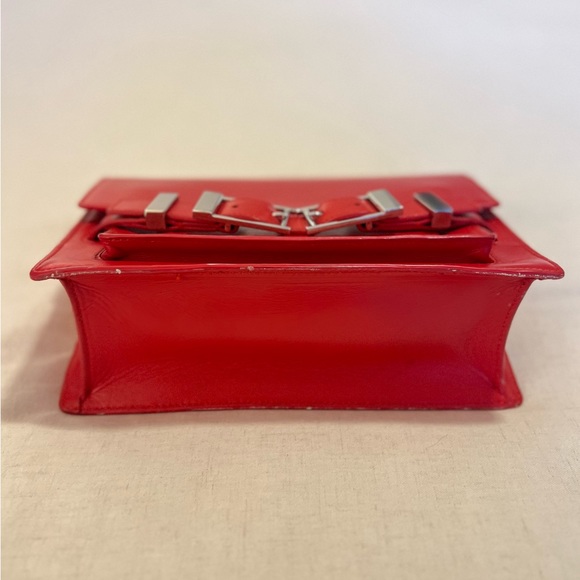 A.L.C. Red Leather Shoulder Crossbody Handbag - Picture 2 of 11